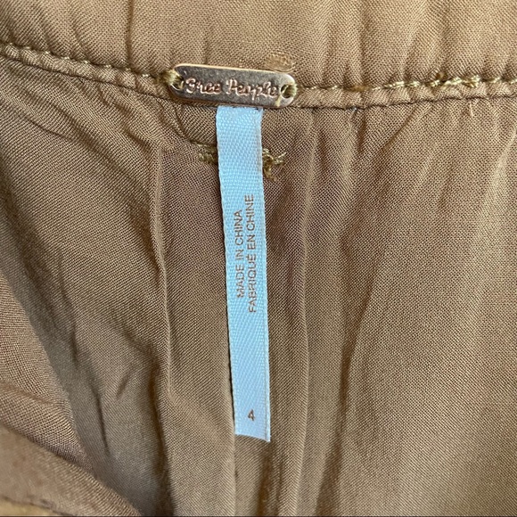 Free People Nightfall Vegan Suede Pant in Camel Size 4 - Picture 7 of 10